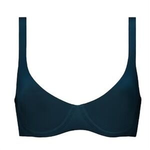 NWOT CUUP 38G The Scoop Blue Microfiber Underwire Bra 124336